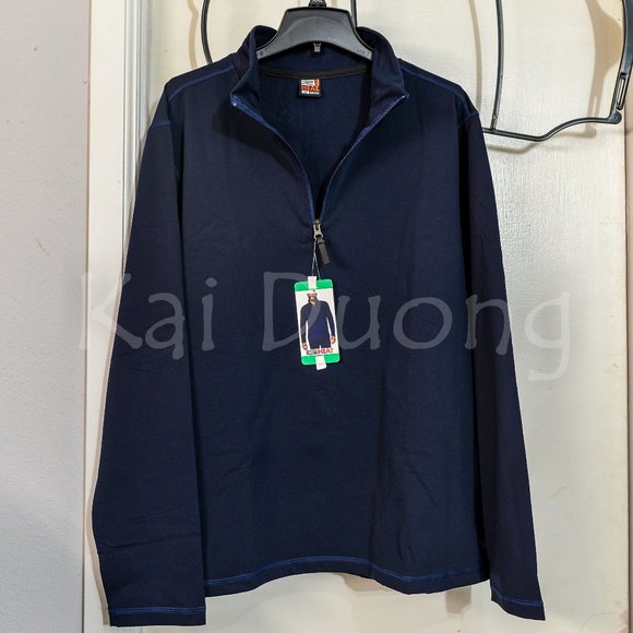 32 Degrees Heat Men's Tech 1/4 zip Pullover Navy‎ - Picture 1 of 5
